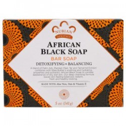 صابونة افريقية من نوبيان هيرتيج  Nubian Heritage, African Black Soap Bar, 5 oz 141 g